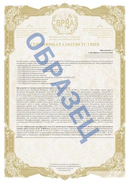 Образец Приложение к СТО 01.064.00220722.2-2020 Рославль Сертификат СТО 01.064.00220722.2-2020 